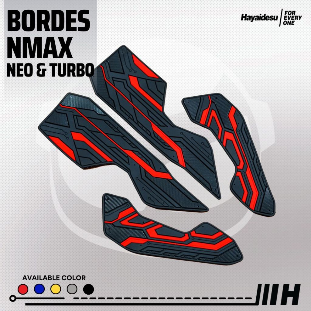 Hayaidesu Floor Step Boardrest Karpet Motor NMAX NEO & TURBO Bordes -  Premium Quality