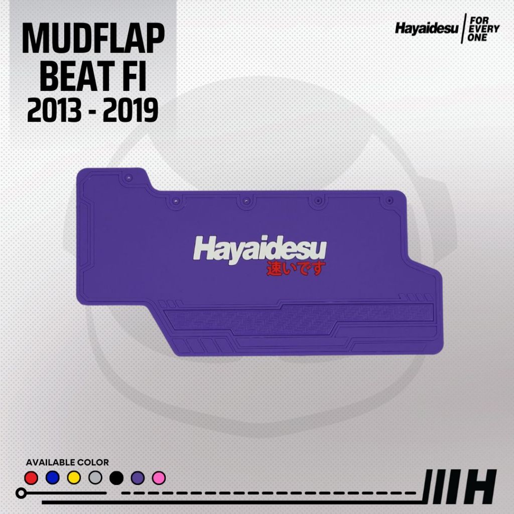 Hayaidesu Mudflap Honda Beat FI 2013-2019 / Vario 110 Fi Penahan Lumpur - PREMIUM