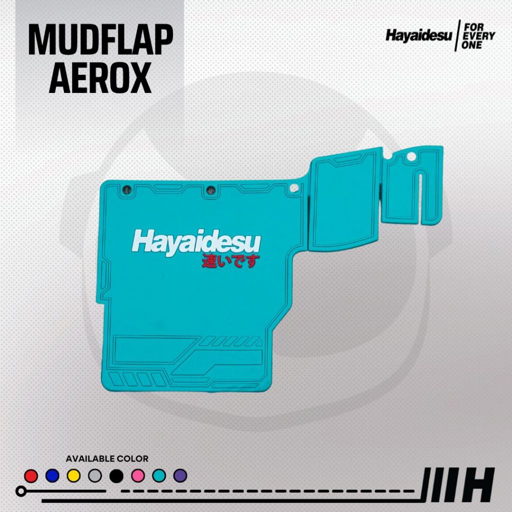 Hayaidesu Mudflap Aerox Old & New Connected Penahan Lumpur - PREMIUM