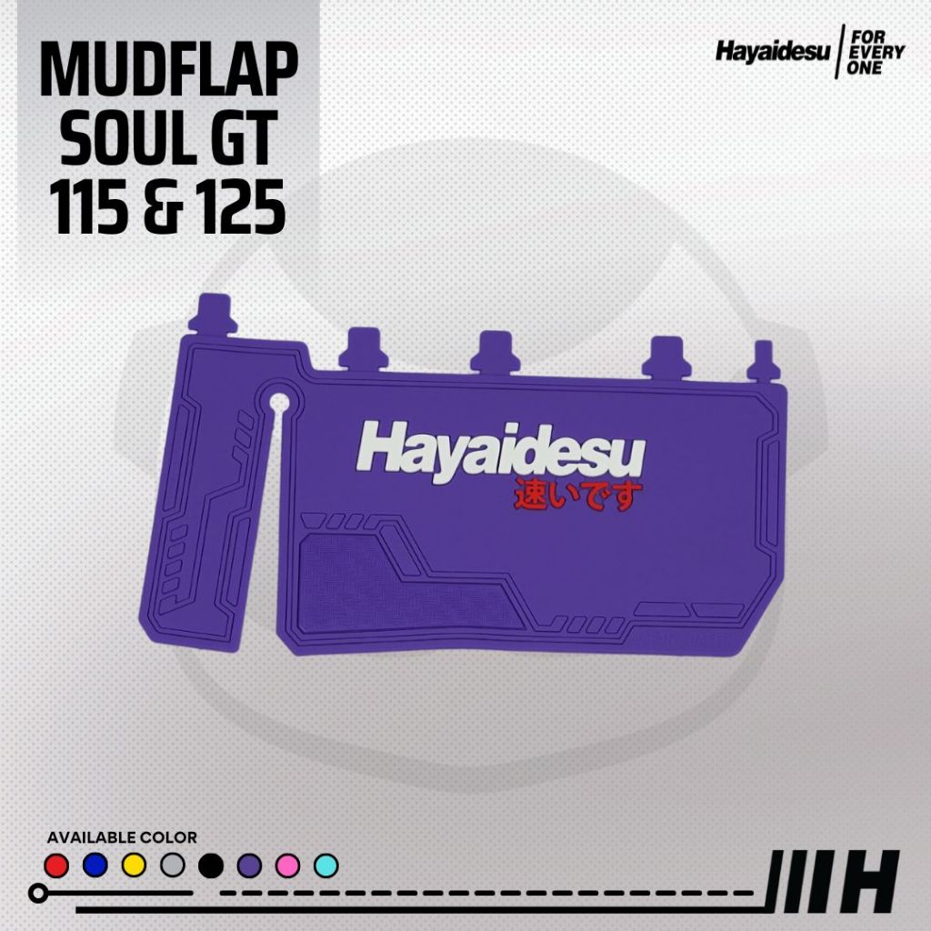 Hayaidesu Mud Flap MIO SOUL GT 125   Aksesoris Variasi Penahan Lumpur