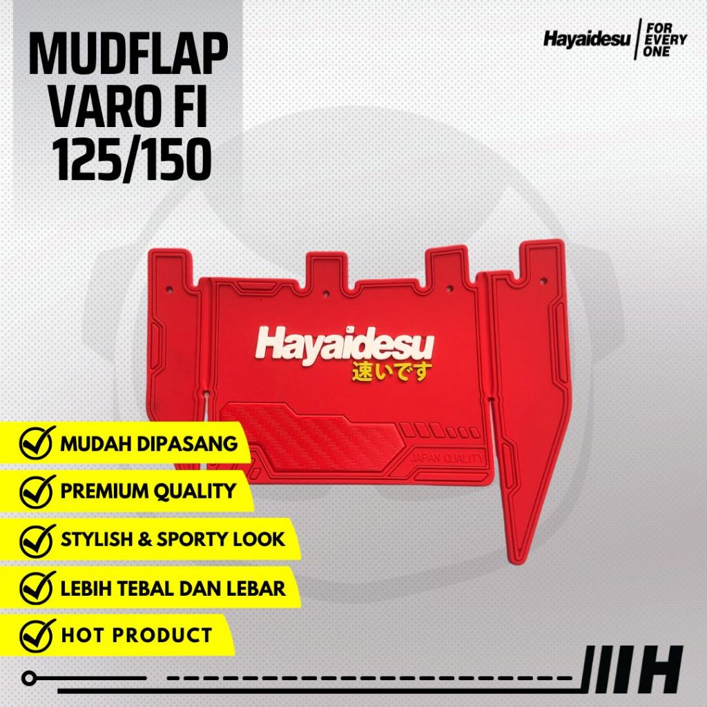 Hayaidesu Mudflap Vario Click 125/150 FI (2015-2025) Penahan Lumpur - PREMIUM