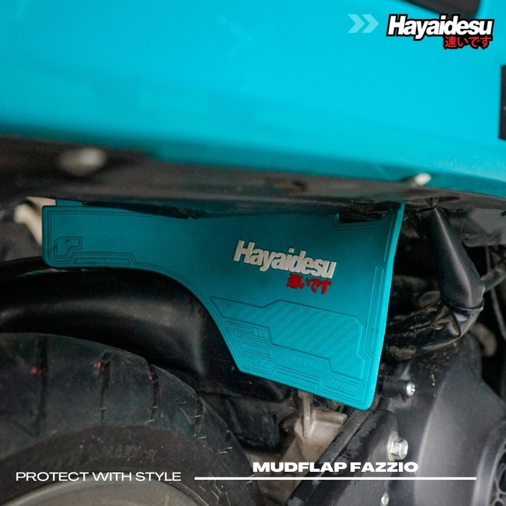 Hayaidesu Mud Flap Yamaha Mud Flap Penahan Lumpur Motor Matic Yamaha NMAX , AEROX , XMAX , MIO , LEXI , FILANO , FAZZIO
