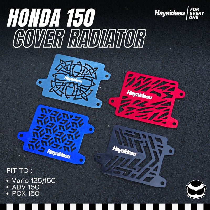 HAYAIDESU RADIATOR COVER HONDA ANODIZE – VARIO 125 , VARIO 150 , PCX 150 , ADV 150