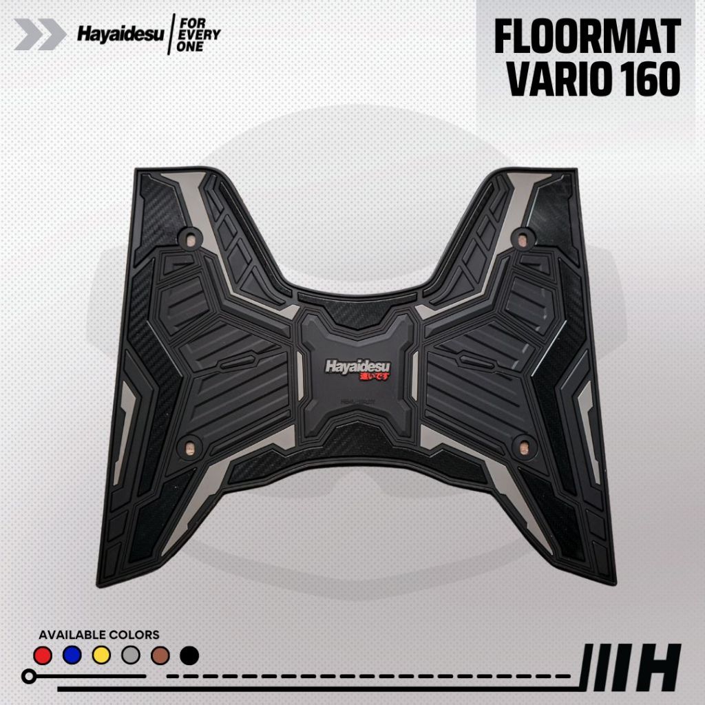 Hayaidesu Honda Vario 160 CBS/ABS Karpet Pijakan Kaki Motor Floor Mat - Premium Quality