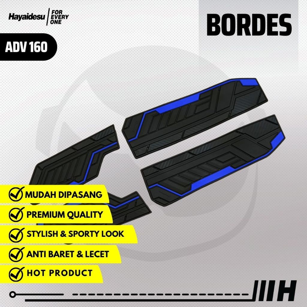 Hayaidesu Floor Step Boardrest Karpet Motor ADV 160 (2022-2025) Bordes -  Premium Quality