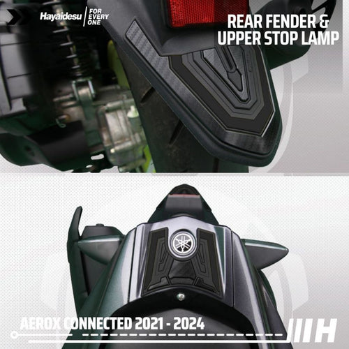 Hayaidesu AEROX Connected 2021-2024 Body Protector Rear Fender & Upper Stop Lamp Cover