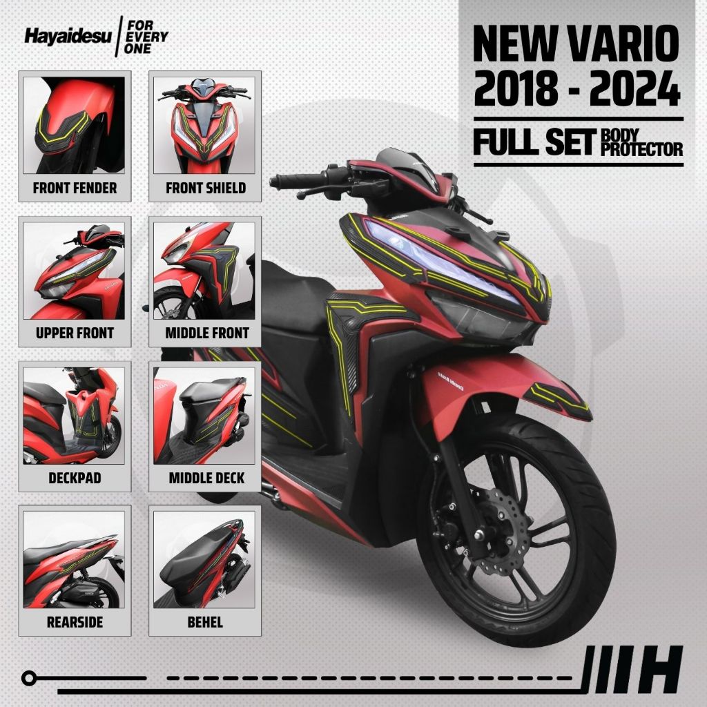 Hayaidesu New Vario Click 2018-2022 Body Protector Full Set Cover