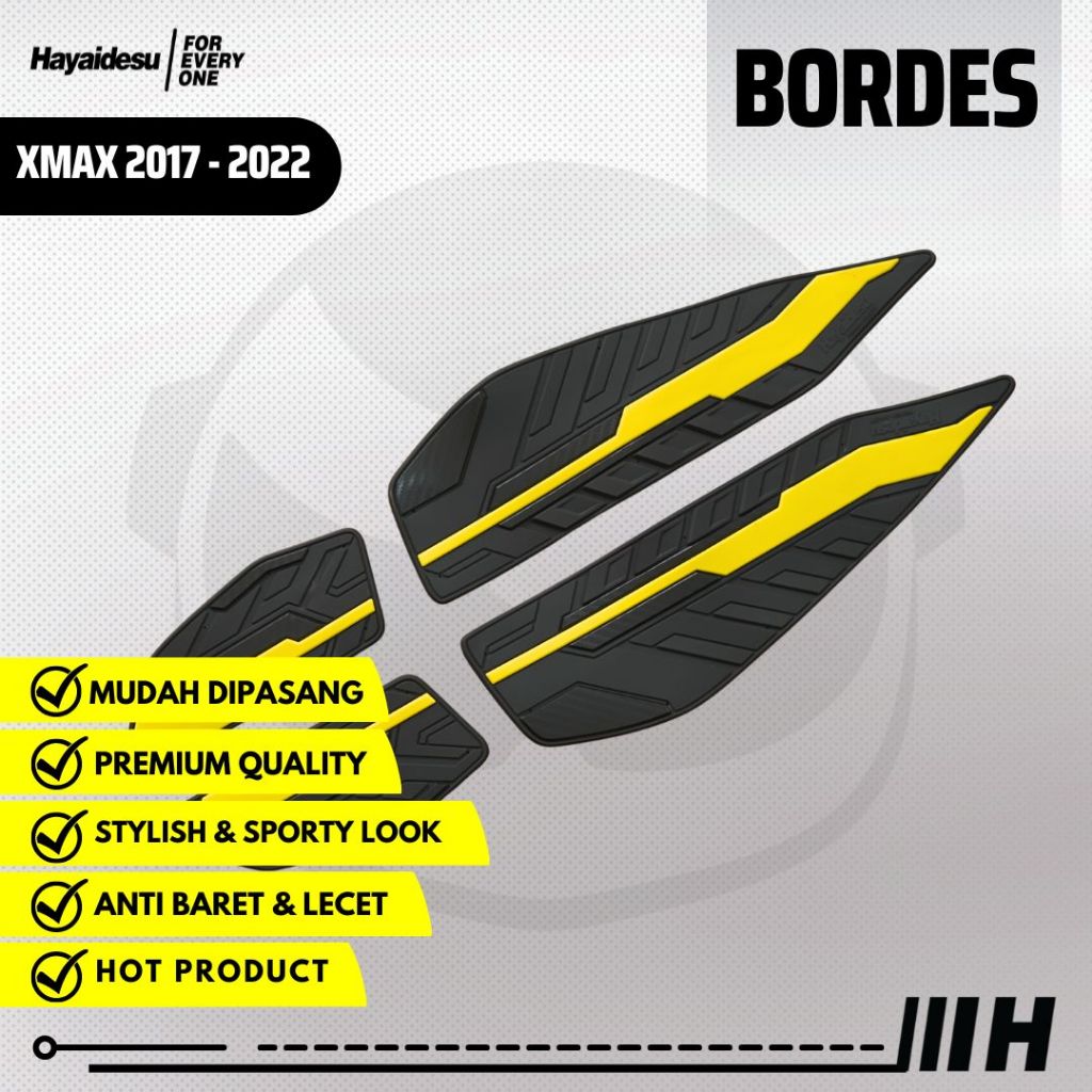 Hayaidesu Floor Step Boardrest Karpet Motor XMAX 2017-2022 Bordes -  Premium Quality