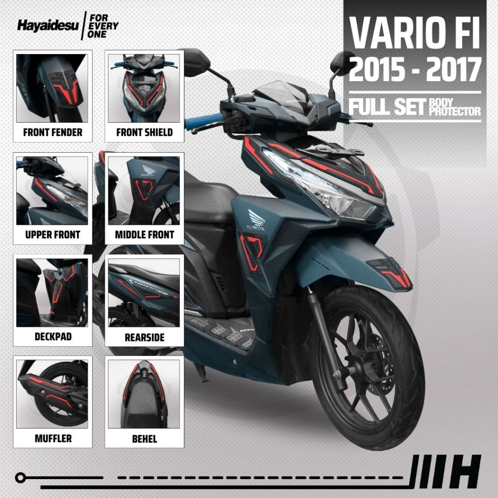 Hayaidesu VARIO FI / Click 2015-2017 Body Protector Full Set Cover
