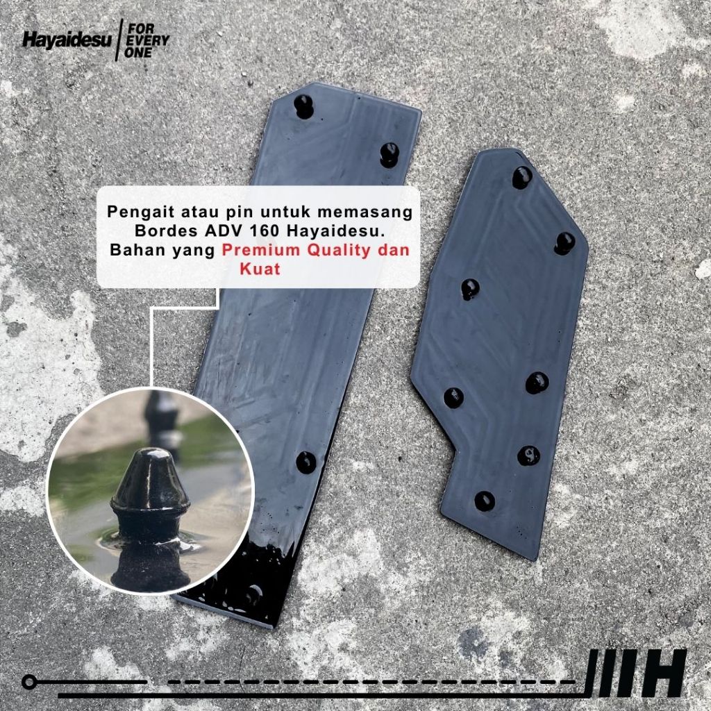 Hayaidesu Floor Step Boardrest Karpet Motor ADV 160 (2022-2025) Bordes -  Premium Quality