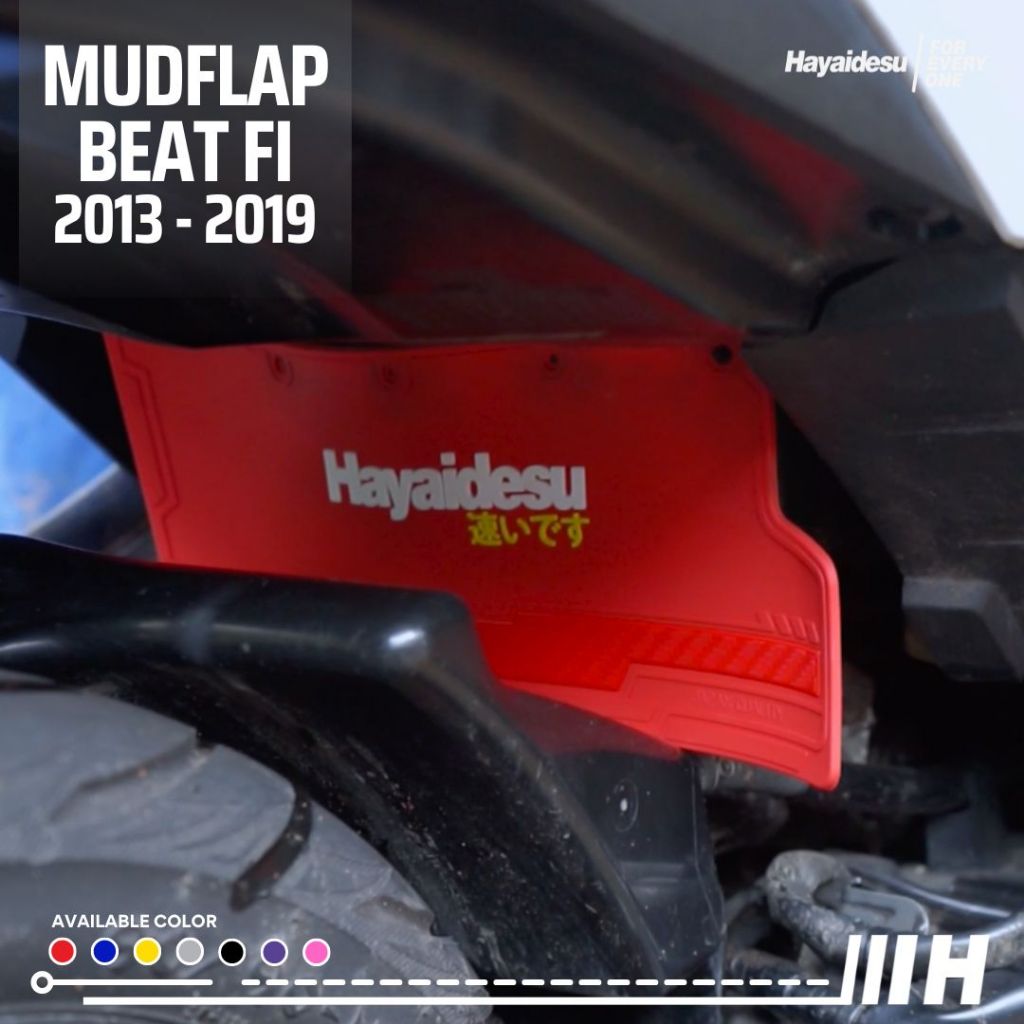 Hayaidesu Mudflap Honda Beat FI 2013-2019 / Vario 110 Fi Penahan Lumpur - PREMIUM