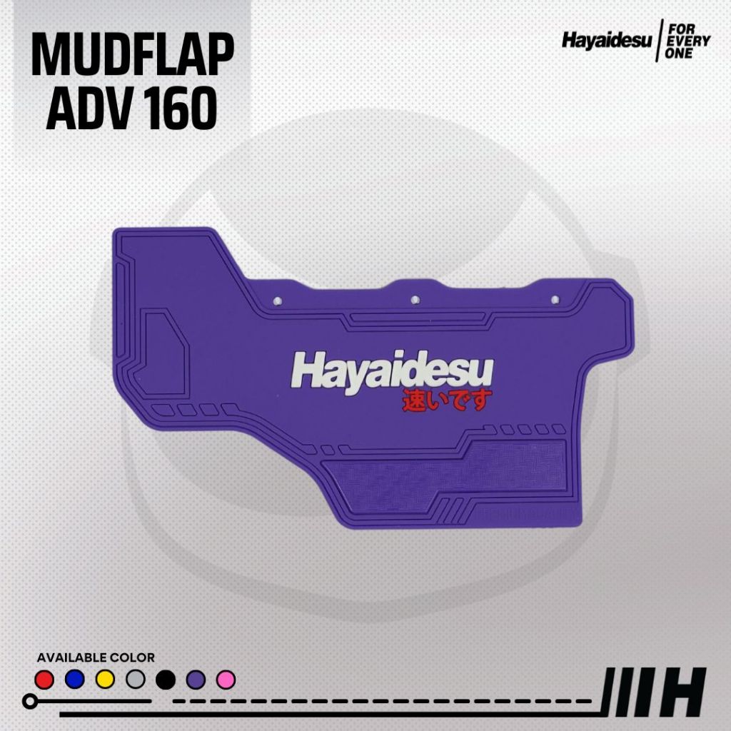 Hayaidesu Mud flap ADV 160 (2022-2026) Penahan Lumpur - PREMIUM