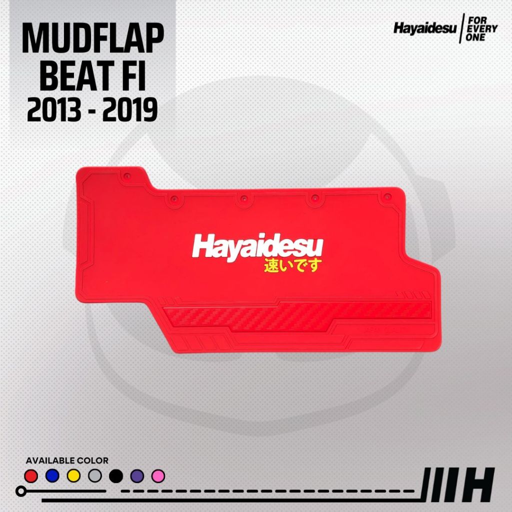 Hayaidesu Mudflap Honda Beat FI 2013-2019 / Vario 110 Fi Penahan Lumpur - PREMIUM