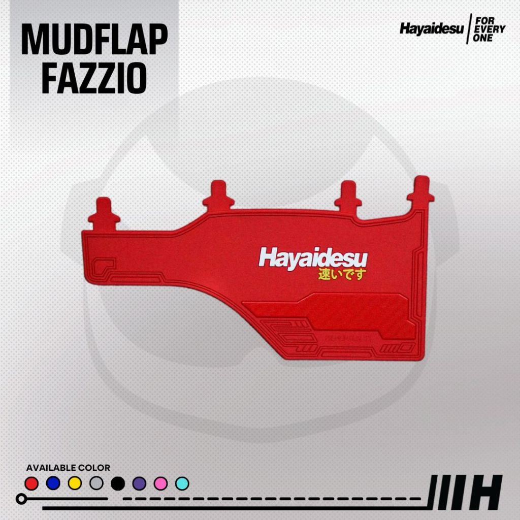 Hayaidesu Mudflap Fazzio & Gear Ultima Penahan Lumpur - Premium Quality