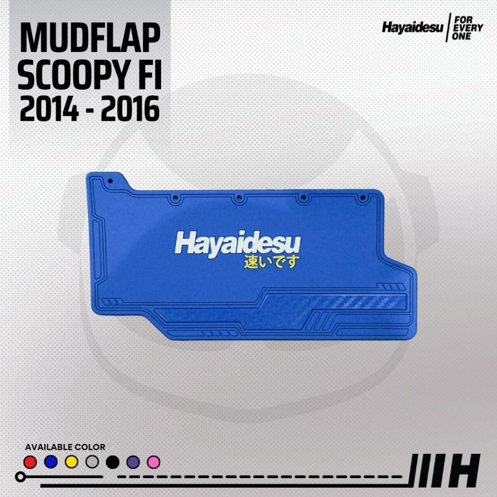 Hayaidesu Mudflap Scoopy 2014-2016 Penahan Lumpur - Premium