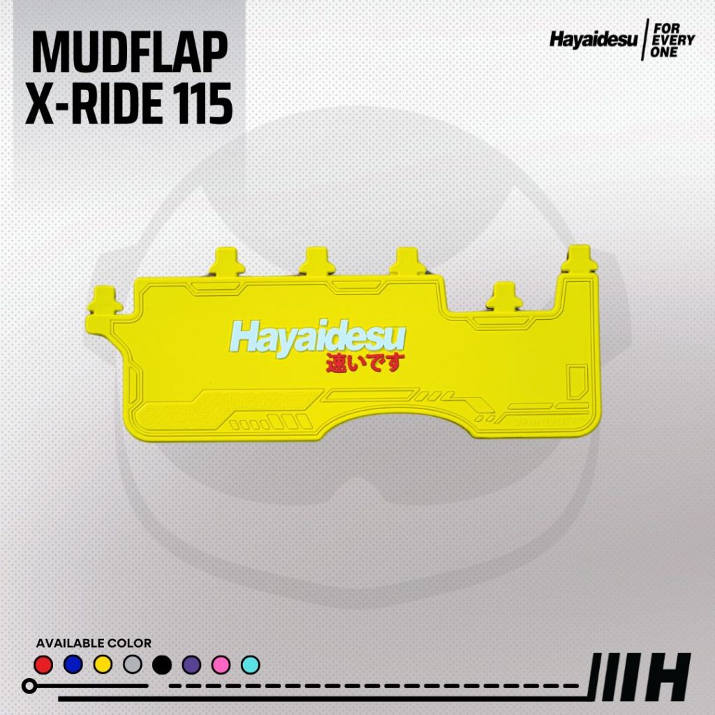 Hayaidesu Mud Flap XRIDE 115 Penahan Lumpur - Premium