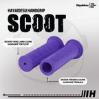 Hayaidesu Handgrip SCOOT Vespa Matic - Hand Grip Primavera , Sprint , GTS , Stylo , Fazzio , Filano , Scomadi, Royal Alloy