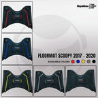 Hayaidesu Honda Scoopy Ring 12 (2017-2020) Karpet Motor Floor Mat - Premium Quality
