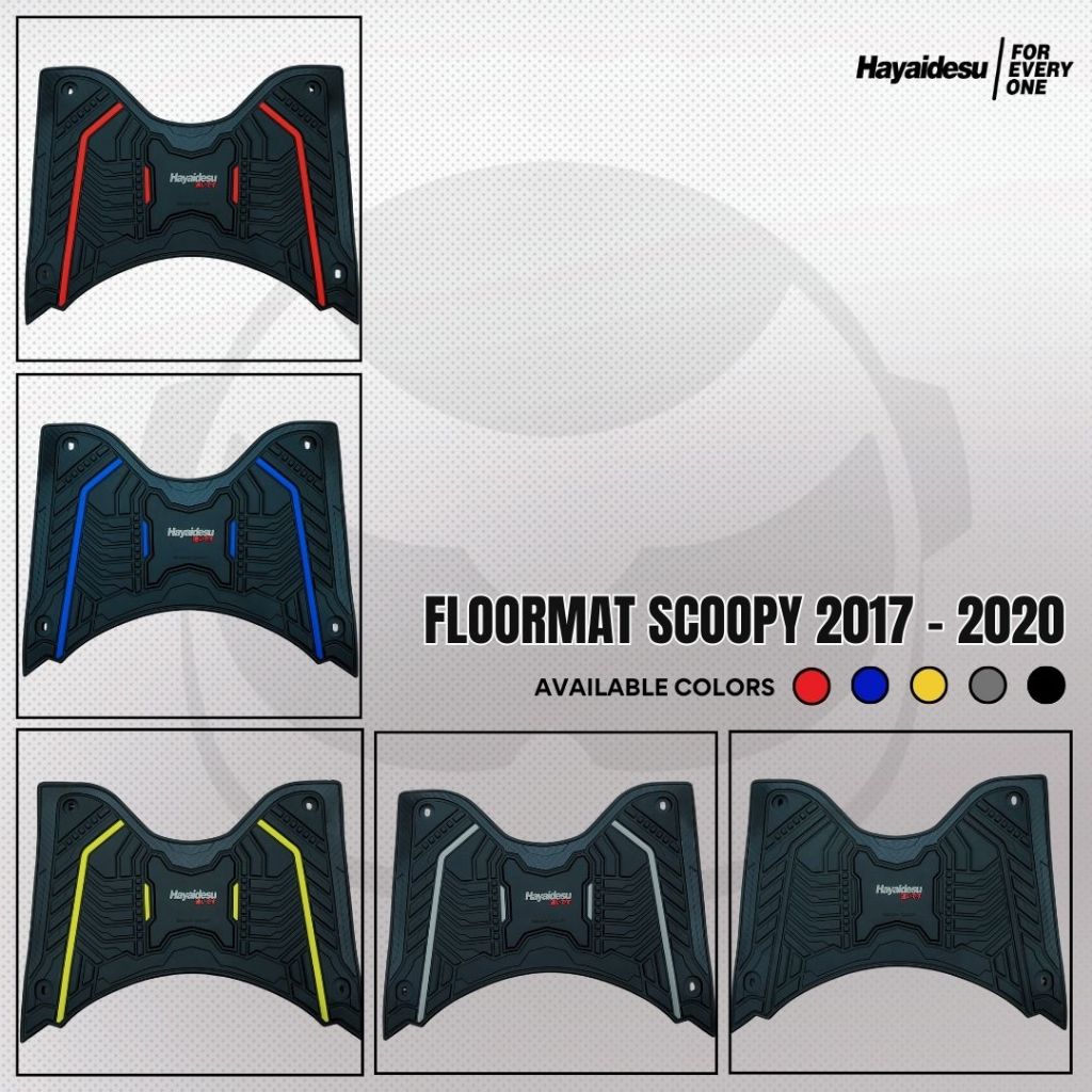 Hayaidesu Honda Scoopy Ring 12 (2017-2020) Karpet Motor Floor Mat - Premium Quality