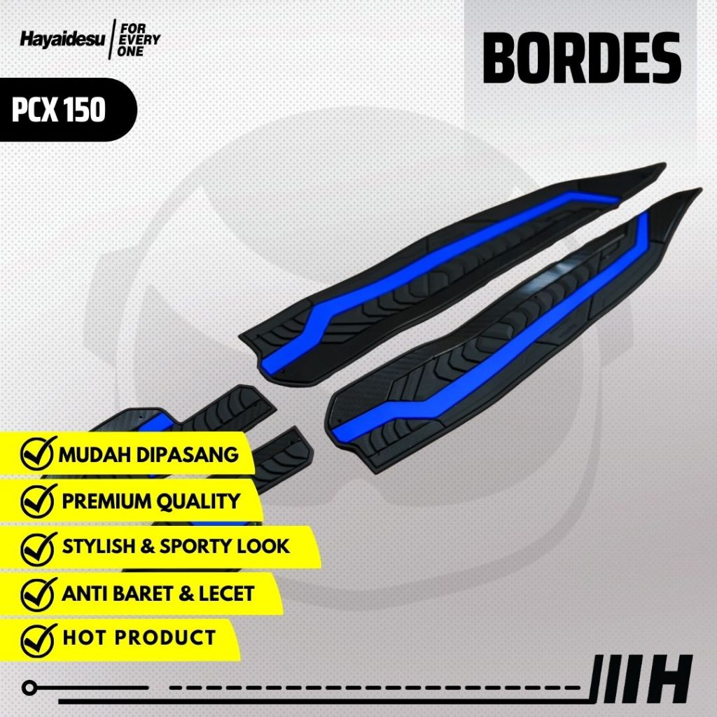 Hayaidesu PCX 150 Step Floor Boardrest Karpet Motor PCX 150 Bordes -  Premium Quality