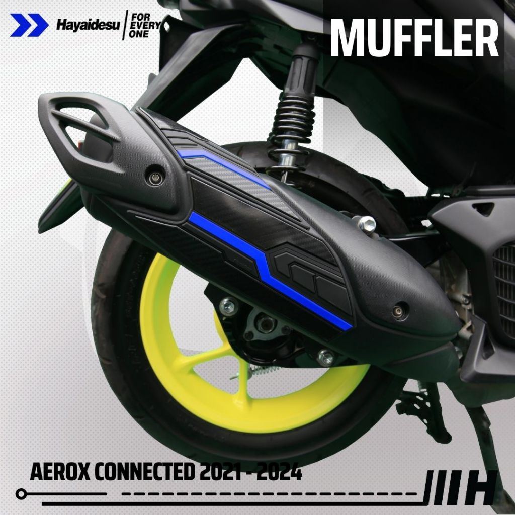 Hayaidesu AEROX Connected 2021-2024 Body Protector Muffler Knalpot Cover