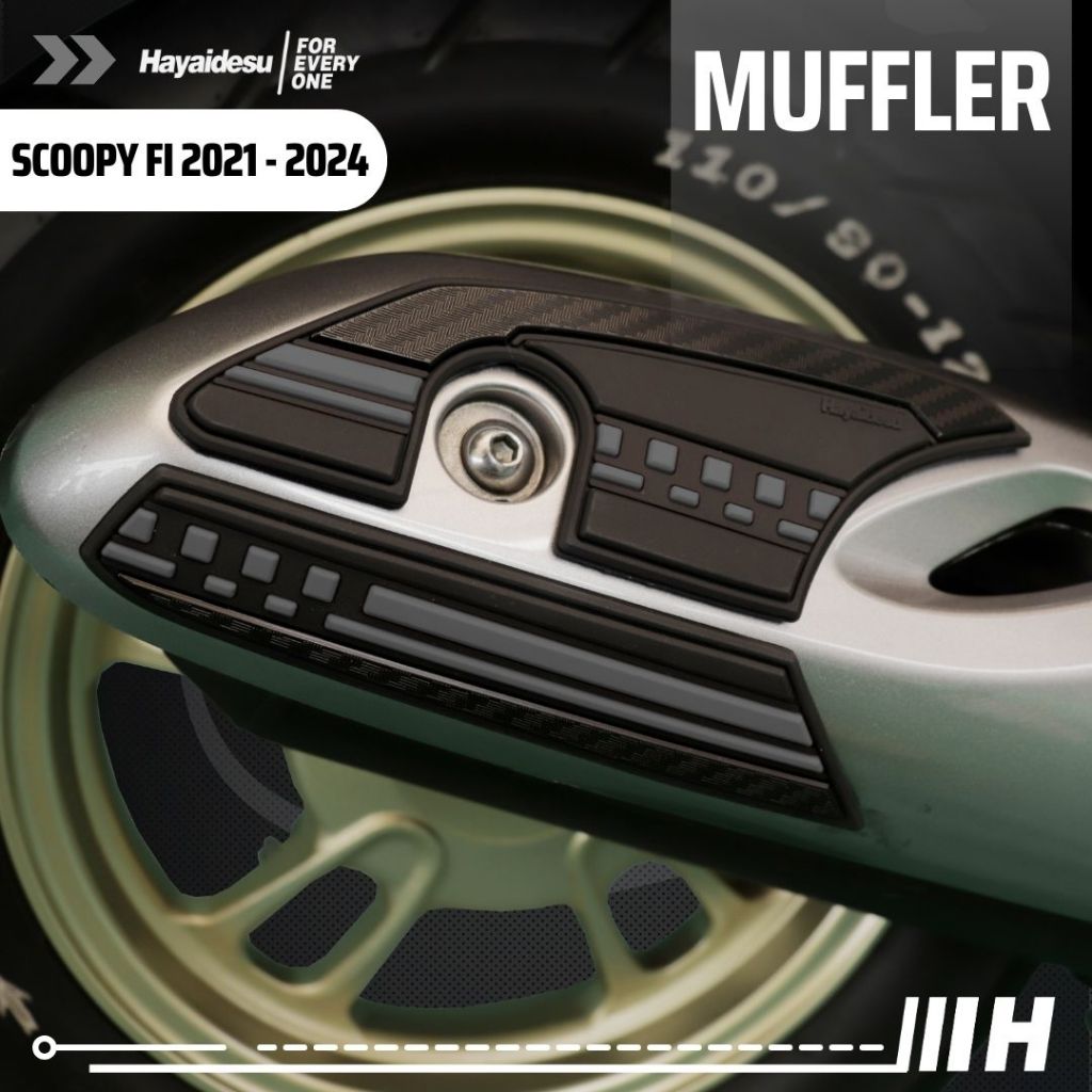 Hayaidesu New Scoopy 2021 - 2024 Body Protector Muffler Knalpot Cover