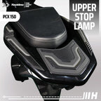Hayaidesu Upper Stop Lamp & Behel Protector Cover Honda PCX 150 Aksesoris Decal Variasi Carbon
