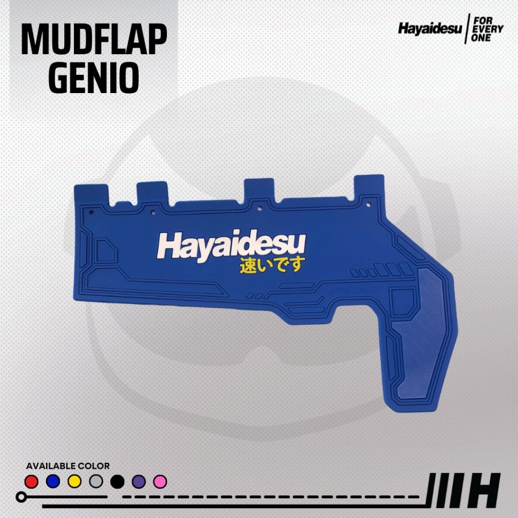 Hayaidesu GENIO Premium Mud Flap Penahan Lumpur Aksesoris Kepet Variasi