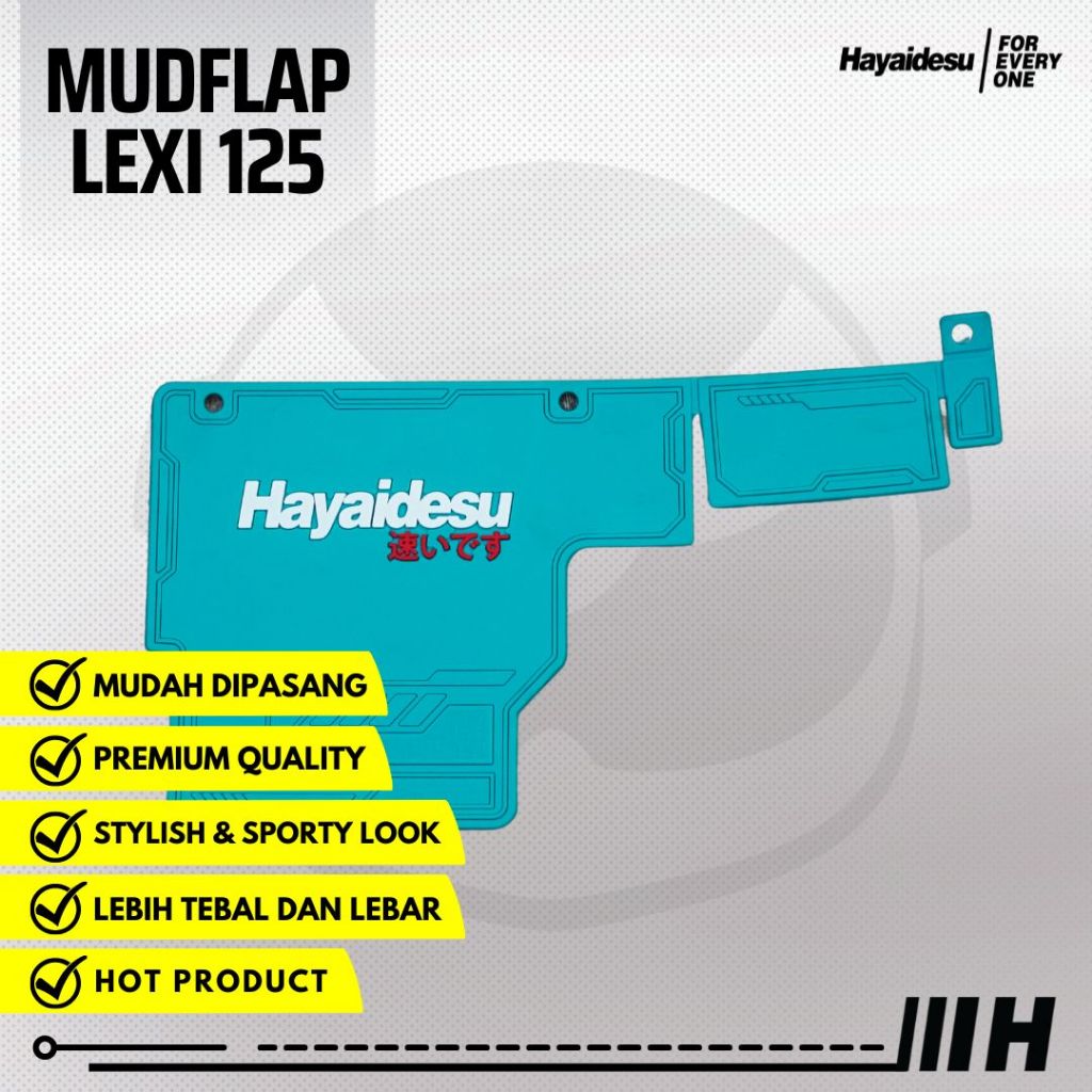 Hayaidesu Mud Flap LEXI 125 Penahan Lumpur - Premium Quality