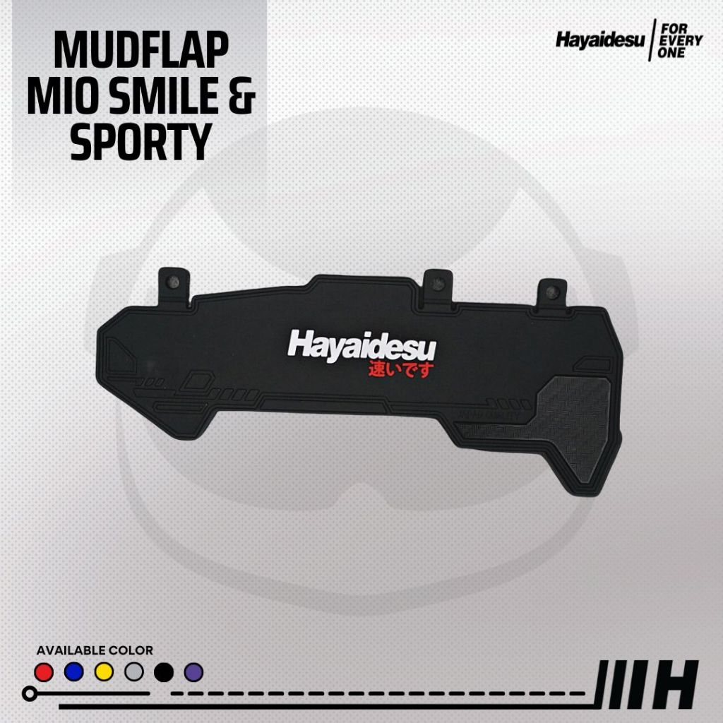 Hayaidesu Mudflap MIO SMILE/Sporty Penahan Lumpur