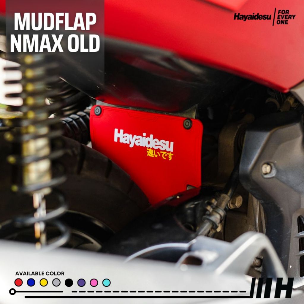 Hayaidesu Mudflap Yamaha NMAX OLD 2015-2019 Aksesoris Variasi Penahan Lumpur - PREMIUM