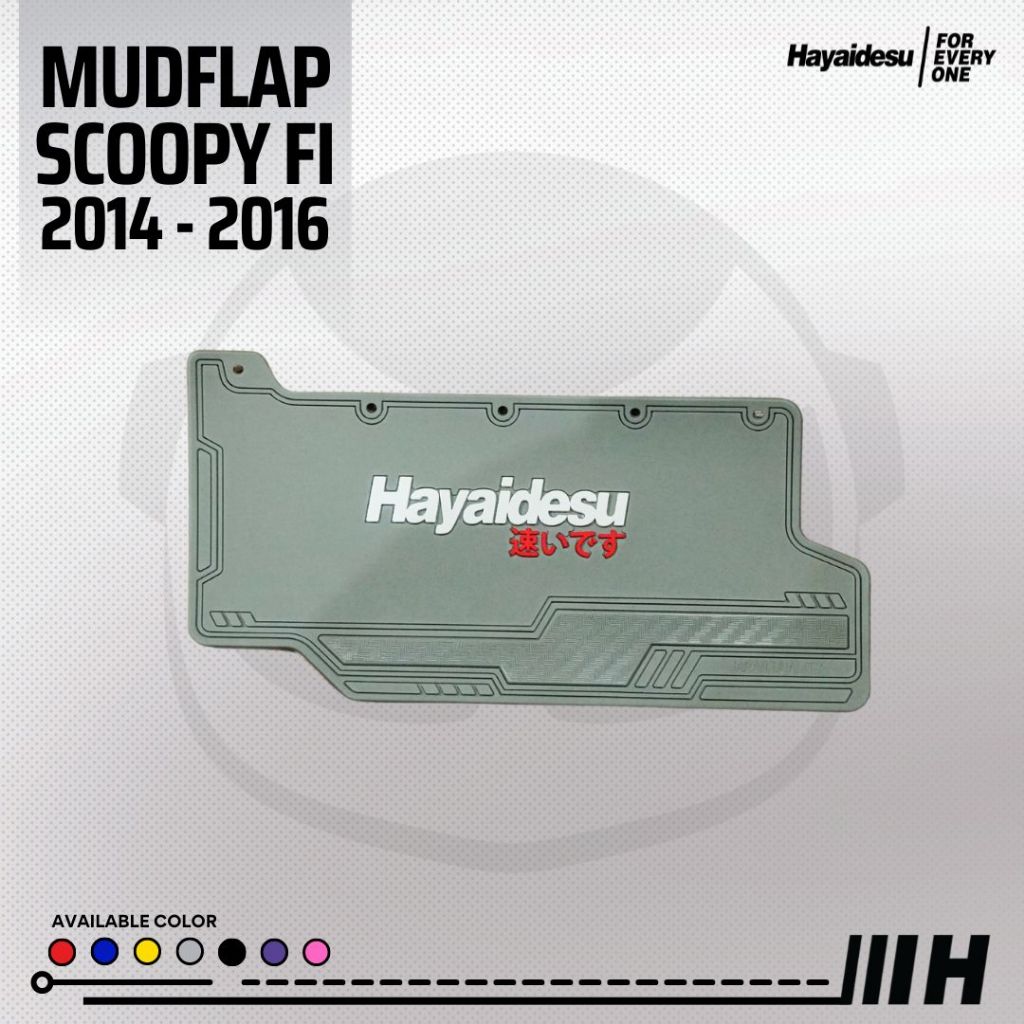 Hayaidesu Mudflap Scoopy 2014-2016 Penahan Lumpur - Premium