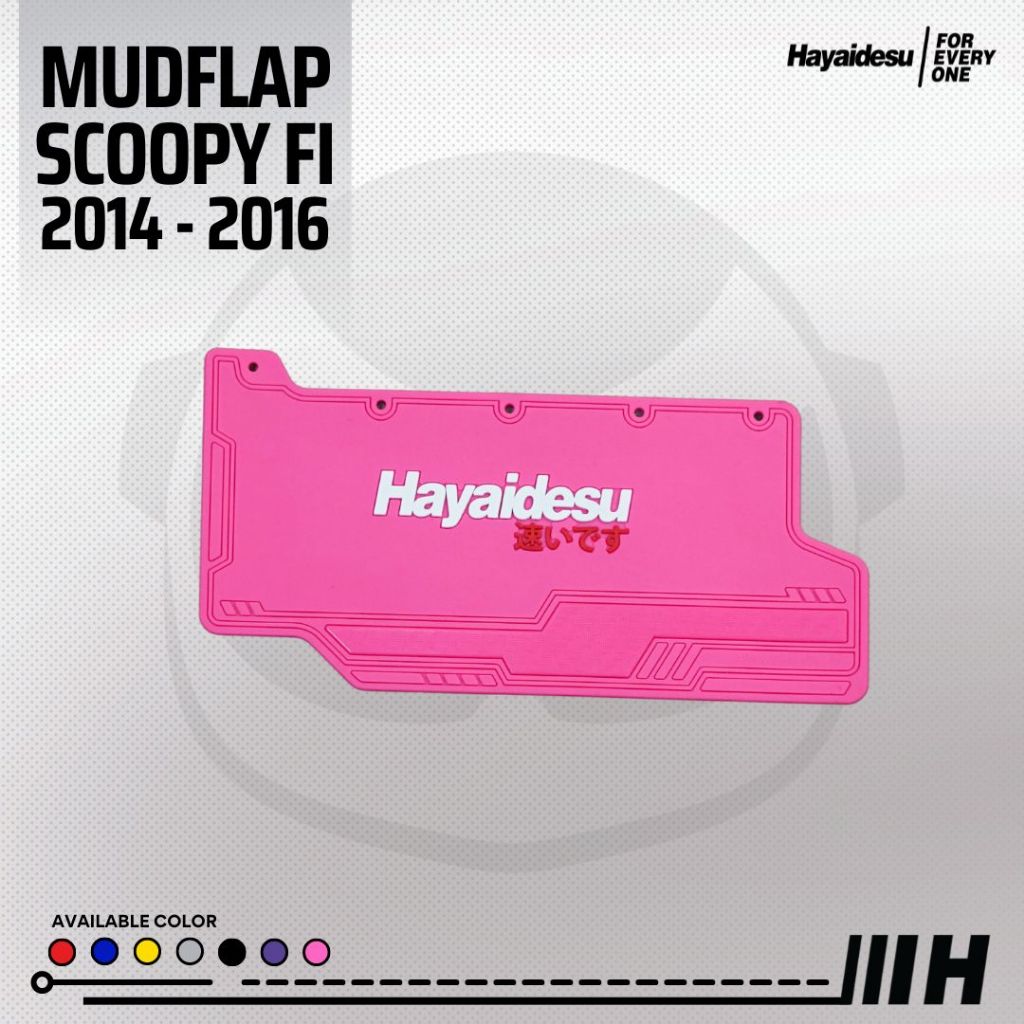Hayaidesu Mudflap Scoopy 2014-2016 Penahan Lumpur - Premium