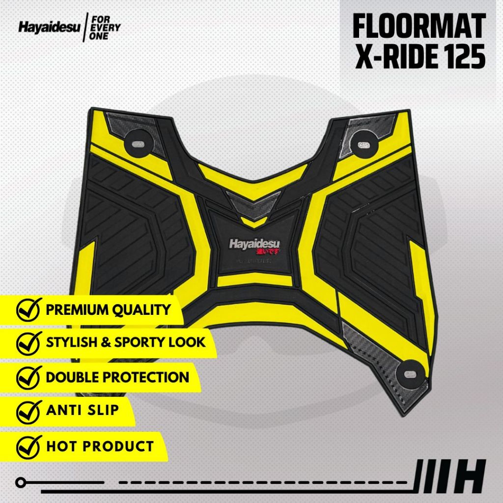 Hayaidesu Karpet Motor Floor Mat Yamaha X-RIDE 125 - Premium Quality