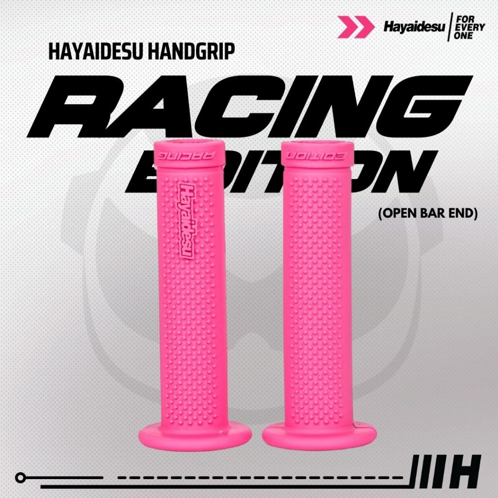 Hayaidesu Handgrip RACING (OPEN BAR END) - Hand Grip Motor Balap (Ujung Terbuka)