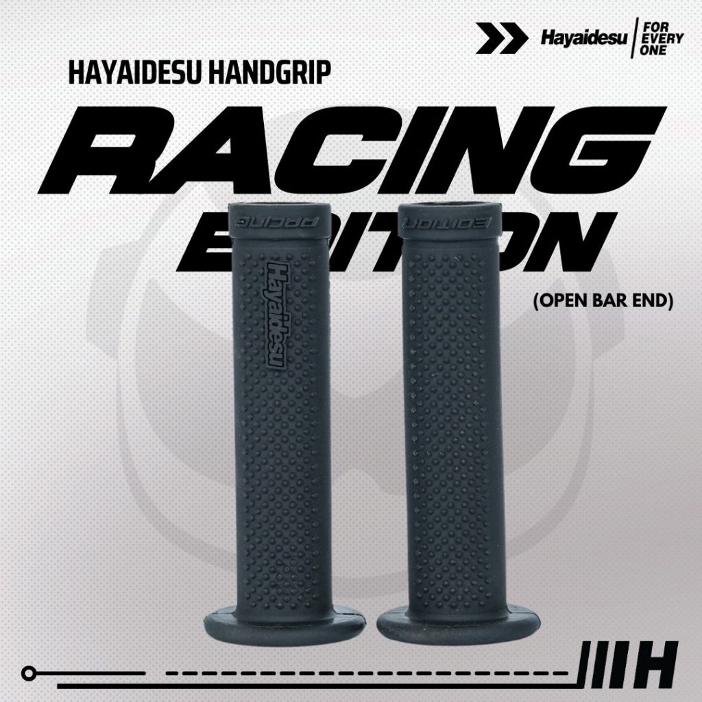 Hayaidesu Handgrip RACING (OPEN BAR END) - Hand Grip Motor Balap (Ujung Terbuka)