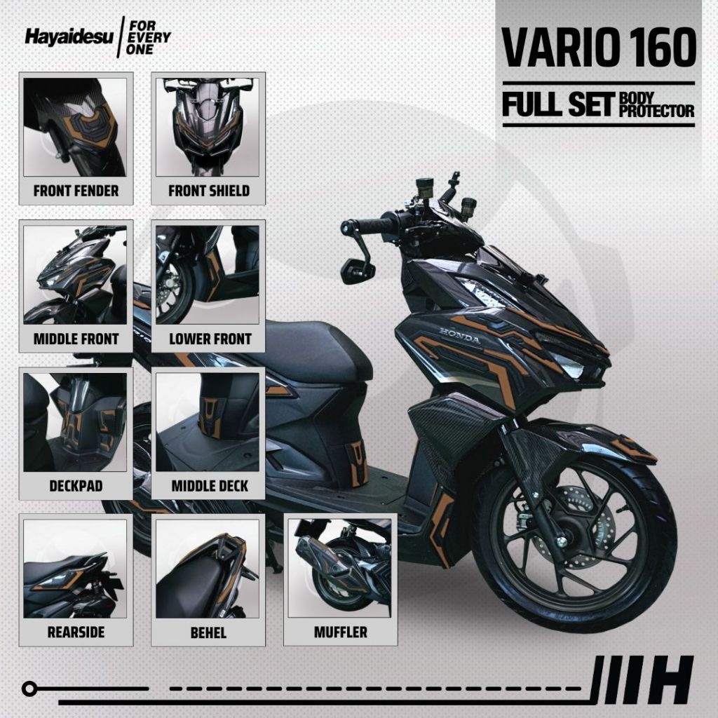Hayaidesu Body Protector Vario / Click 160 Full Set Cover