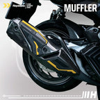Hayaidesu Vario FI / Click 160 Muffler Knalpot Body Protector Cover