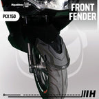 Hayaidesu Front Fender Protector Cover PCX 150 Aksesoris Decal Variasi Carbon Pelindung Spakbor