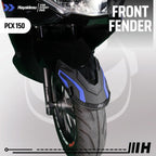 Hayaidesu Front Fender Protector Cover PCX 150 Aksesoris Decal Variasi Carbon Pelindung Spakbor