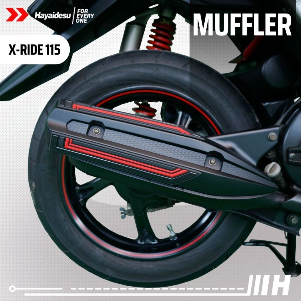 Hayaidesu XRIDE 115 Body Protector Muffler Knalpot Cover
