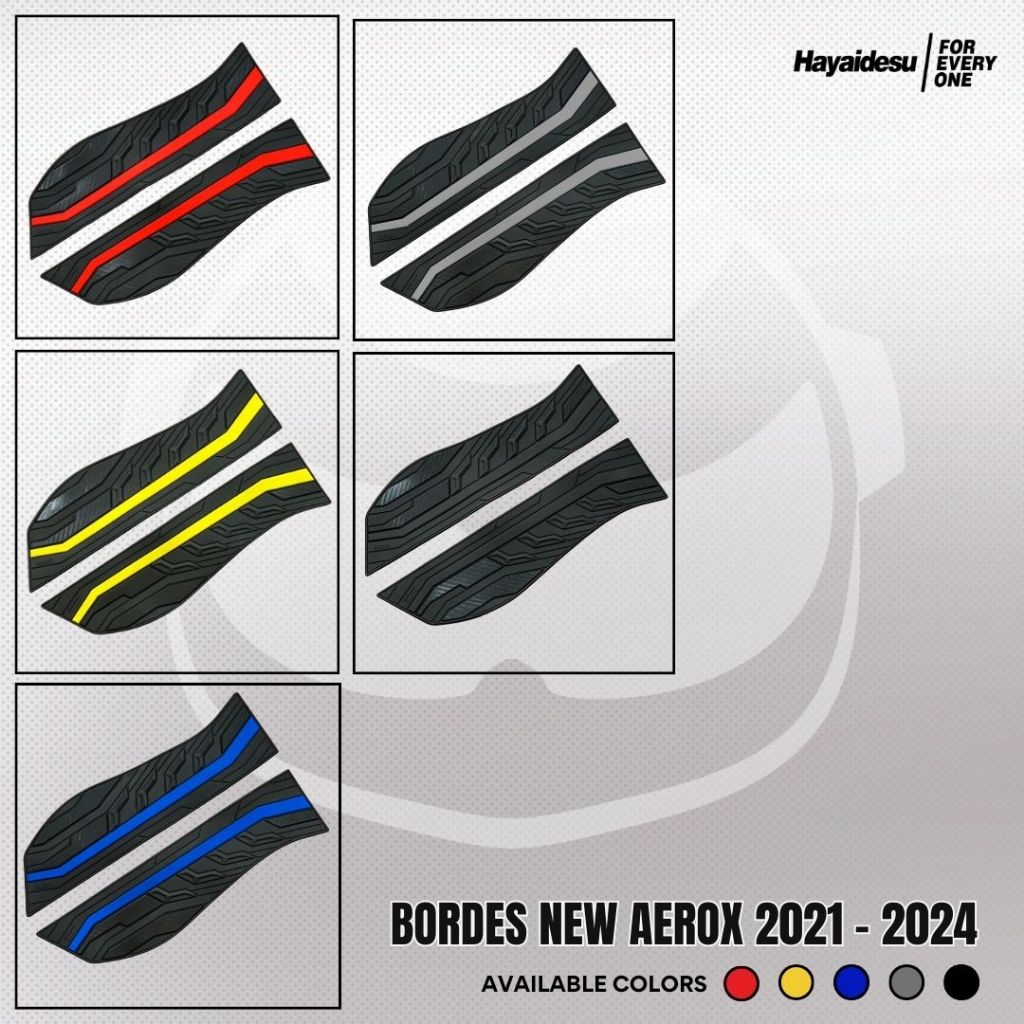 Hayaidesu Floor Step Boardrest Karpet Motor AEROX NEW CONNECTED Bordes -  Premium Quality