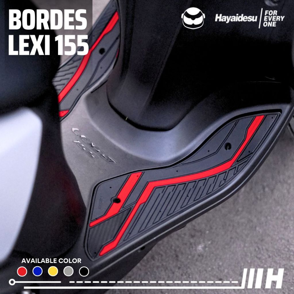 Hayaidesu LEXI 155 Floor Step Boardrest Karpet Motor LEXI 155 Bordes - Premium Quality
