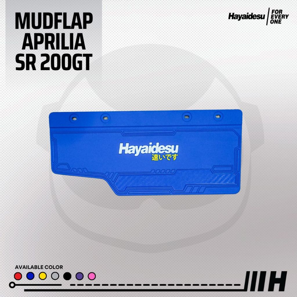 Hayaidesu Aprilia SR 200GT Mud Flap Penahan Lumpur - PREMIUM
