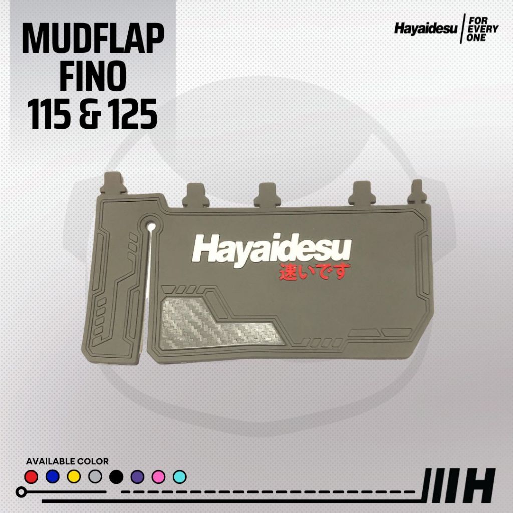 Hayaidesu Mud Flap FINO FI 115 & 125 Aksesoris Variasi Penahan Lumpur