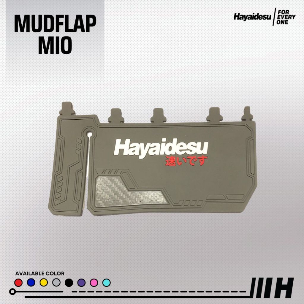 Hayaidesu Mud Flap YAMAHA MIO M3 , MIO J , MIO S , MIO Z , FINO FI , X-RIDE 125 , SOUL GT 125