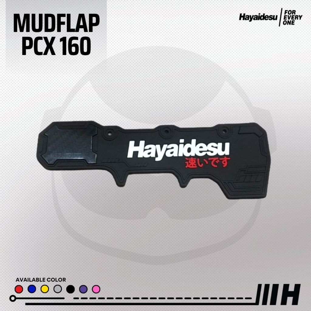 Hayaidesu Mud Flap PCX 160 (2021-2025) Penahan Lumpur Kepet Aksesoris Variasi