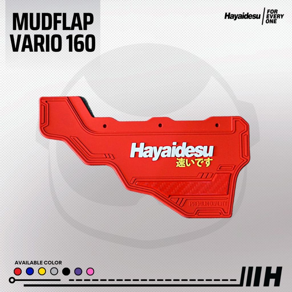 Hayaidesu Mud Flap VARIO 160 Penahan Lumpur - Premium