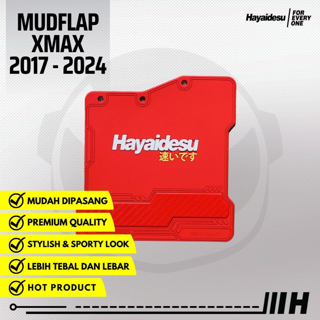 Hayaidesu Mudflap Yamaha Xmax Penahan Lumpur - Premium Quality