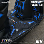 Hayaidesu Honda Vario 160 CBS/ABS Karpet Pijakan Kaki Motor Floor Mat - Premium Quality